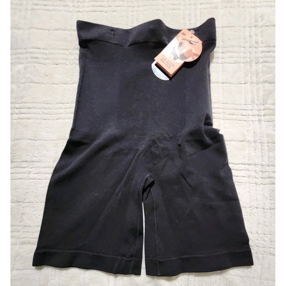 New Shapermint Essentials Women's Black XL/2XL‎ High Waist Shaper Shorts NWT